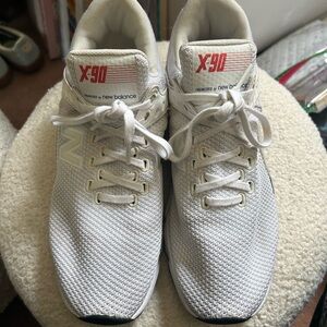 New Balance X90 Mesh Sneakers in White